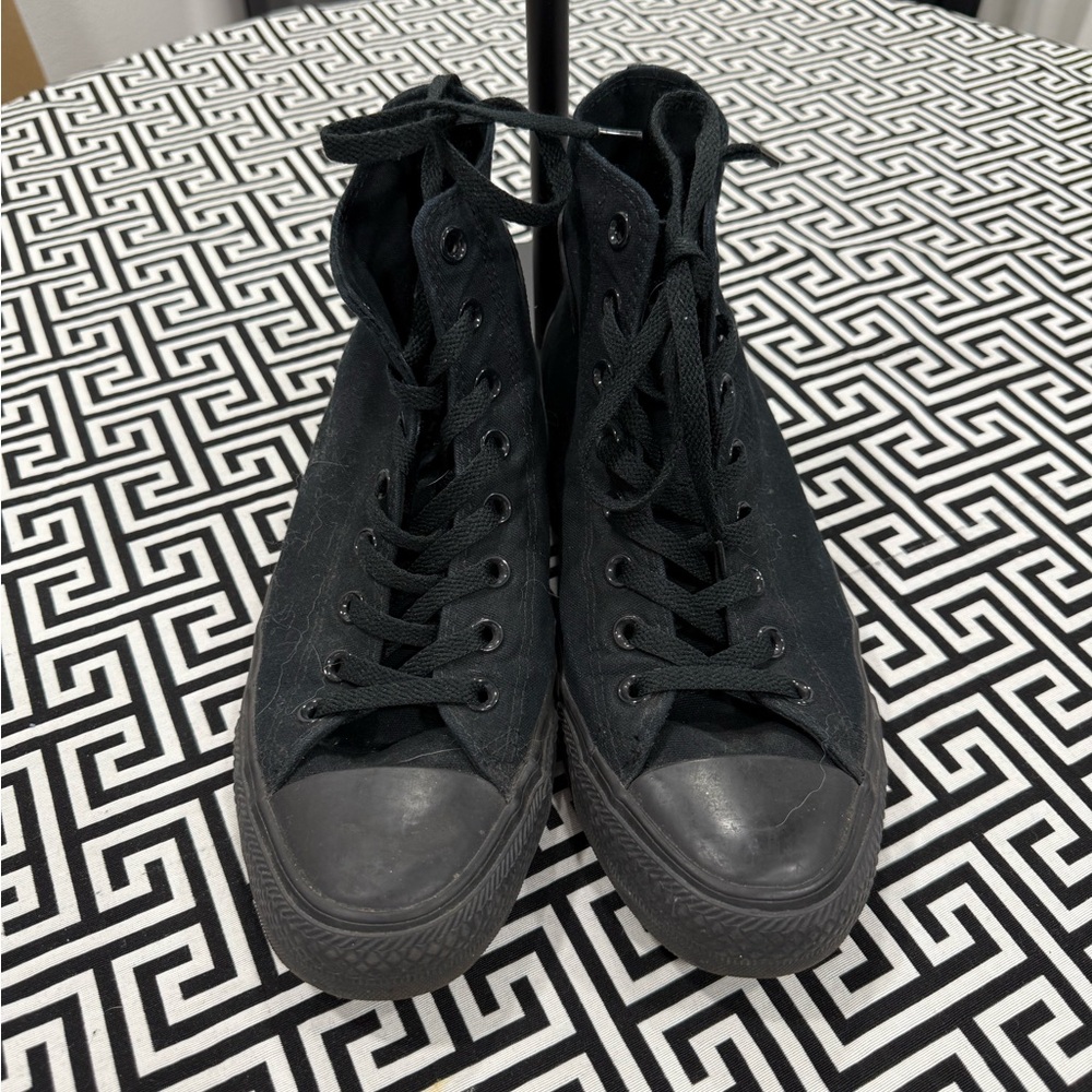Black High-Top Sneakers